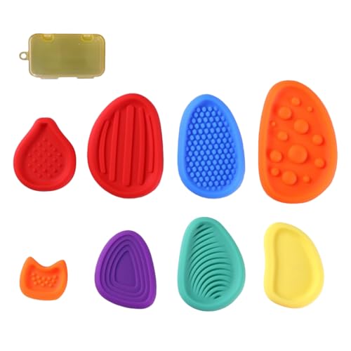 Worry Stone Fidget, Textured Pinch Toy, Tactile Sensory Aid, 1.97 Inches 8 Piece Calming Set, Designed for Meditation, School, Gym Play, Travel Activity, Backyard, Classroom Tool Worry Stone Fidget, Textured Pinch Toy, Tactile Sensory Aid, 1.97 Inches 8 Piece Calming Set, Designed for Meditation, School, Gym Play, Travel Activity, Backyard, Classroom Tool von Ghjkldha