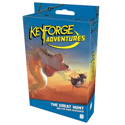 Ghost Galaxy KeyForge Adventures: The Great Hunt - Explore, Hunt & Battle! Kooperatives Strategie-Kartenspiel für Kinder und Erwachsene, ab 14 Jahren, 1-3 Spieler, 45-90 Minuten Spielzeit, hergestellt Ghost Galaxy KeyForge Adventures: The Great Hunt - Explore, Hunt & Battle! Kooperatives Strategie-Kartenspiel für Kinder und Erwachsene, ab 14 Jahren, 1-3 Spieler, 45-90 Minuten Spielzeit, hergestellt von Ghost Galaxy