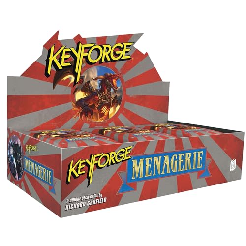 Ghost Galaxy KeyForge: Menagerie-Deck-Display – (Set mit 12 Decks), einzigartige thematische Kartendecks für Gelegenheitsspiele, ab 14 Jahren, 2 Spieler, 30-45 Minuten Spielzeit, hergestellt von Ghost Galaxy