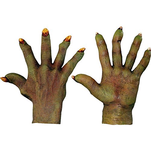 Generique - Grüne Monster-Handschuhe Erwachsene von Ghoulish Productions