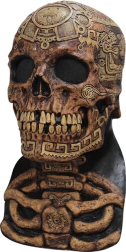 Ghoulish Productions - Aztekische Totenkopfmaske, Totenkopf Serie, strapazierfähige Latexmaske, handbemalt, Halloween, Karnevalsumzug, Kostümparty, Einheitsgröße für Erwachsene Ghoulish Productions - Aztekische Totenkopfmaske, Totenkopf Serie, strapazierfähige Latexmaske, handbemalt, Halloween, Karnevalsumzug, Kostümparty, Einheitsgröße für Erwachsene von Ghoulish Productions