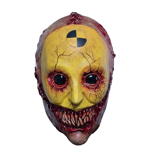 Ghoulish Productions - Crash Monster Maske, CreepyPasta Serie, widerstandsfähige Latexverkleidung, handbemalt, Horror, Halloween, Karnevalsumzug, Kostümparty, Cosplay, Einheitsgröße für Erwachsene. von Ghoulish Productions