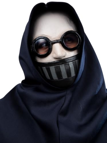 Ghoulish Productions - Gruselige Ticci Maske, Creepy Pasta Linie, strapazierfähige Latexmaske, handbemalt, Halloween, Karneval, Kostümparty, Einheitsgröße für Erwachsene von Ghoulish Productions