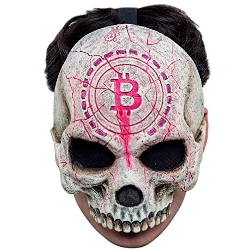 Ghoulish Productions - Kryptowährung Maske, Urban Mask, handbemalt in Neonfarben, leuchtet im Dunkeln, für Halloween, Karneval, Kostümpartys, Einheitsgröße für Erwachsene Ghoulish Productions - Kryptowährung Maske, Urban Mask, handbemalt in Neonfarben, leuchtet im Dunkeln, für Halloween, Karneval, Kostümpartys, Einheitsgröße für Erwachsene von Ghoulish Productions