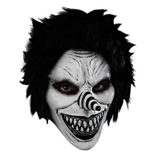 Ghoulish Productions - Laughing Jack Jr Maske, Linie Junior Masks, robustes Latex-Kostüm, handbemalt, Halloween, Karneval, Kostümparty, Einheitsgröße für Erwachsene von Ghoulish Productions