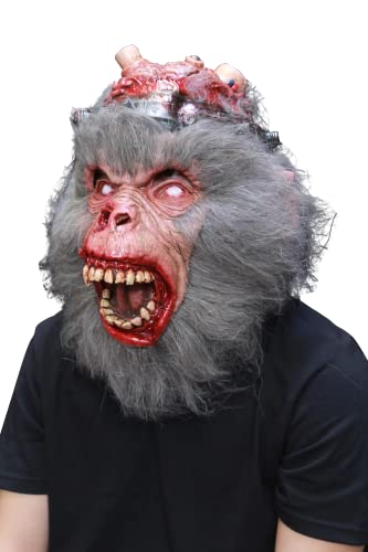 Ghoulish Productions präsentiert den Nightmare Makers Laborkittel, eine robuste Latex-Maskerade, handbemalt für Halloween-Paraden, Karnevalsumzüge, Kostümpartys, Cosplay. Einheitsgröße für Erwachsene von Ghoulish Productions