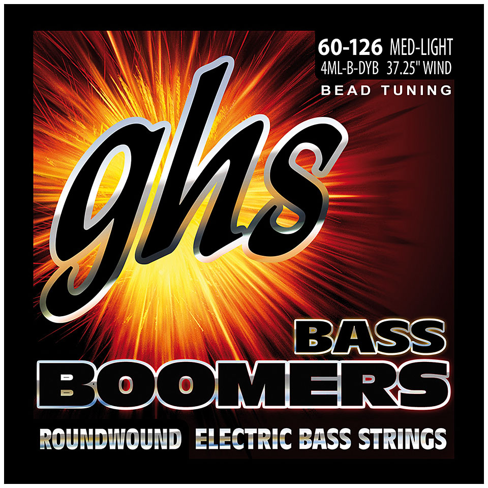 GHS Boomers 060-126 4ML-B-DYB Saiten E-Bass von Ghs