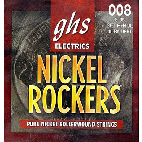 GHS Nickel Rockers 008-038 Saiten E-Gitarre von Ghs