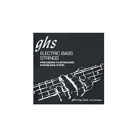GHS Precision Flats 045-126, M3050-5 Saiten E-Bass von Ghs