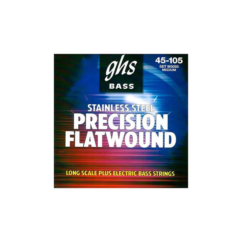 GHS Precision Flatwound 045-105, M3050 Saiten E-Bass von Ghs