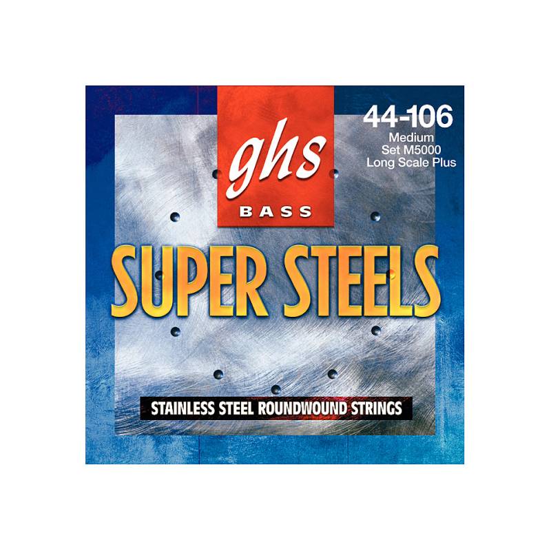 GHS Super Steels 5000 m Saiten E-Bass von Ghs