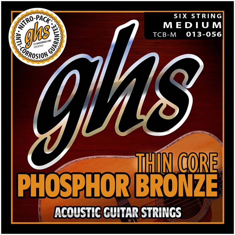GHS Thin Core Bronze Medium TCB M Saiten Westerngitarre von Ghs