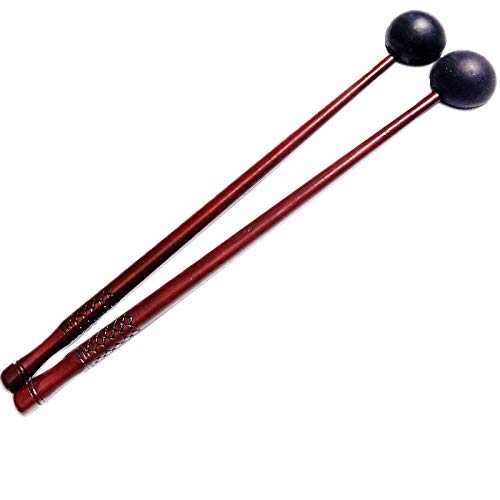 Ghulumn 1 Paar Drumsticks mit Zunge aus weichem Gummi Drumsticks mit Gummikopf für Trommeln mit Zunge und Schlagzeug für Tastatur von Ghulumn