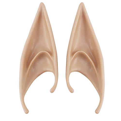 Ghulumn 1 Paar PVC-Maske mit Feenohren, gruselige Dekoration, spitze Prothesenohren, langer Abschnitt, Ton Ghulumn 1 Paar PVC-Maske mit Feenohren, gruselige Dekoration, spitze Prothesenohren, langer Abschnitt, Ton von Ghulumn
