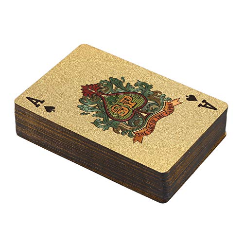 Ghulumn 1 x 24K Gold Playing Cards Plastic Poker Folio Pokers Pack Karten wasserdichte Karte Ghulumn 1 x 24K Gold Playing Cards Plastic Poker Folio Pokers Pack Karten wasserdichte Karte von Ghulumn