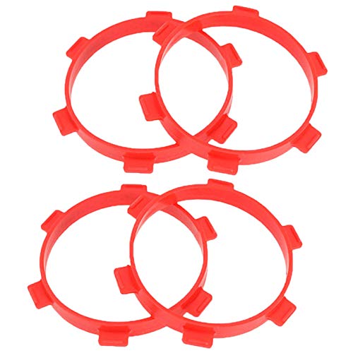 Ghulumn 4PC Gummi Reifen Montage Kleber Bänder Durchmesser 85mm für RC Teile 1/8 1/10 Kurze Kurs LKW Zubehör Werkzeuge Rot von Ghulumn