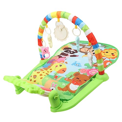 Baby Fitnessmatatte mit Klavier, Musikalisches Aktivitäts-Fitnessstudio für Neugeborene Kleinkindkinder, die für 0-12 Monate Babys Grün Entwickelt Wurden von Ghzste