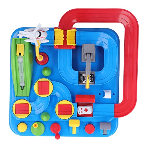 DIY Assembly Race Track Car Adventure Set ABS Spielzeugkit, Im Vorschule Kleinkindspiel für, Entwicklung Mechanischer Denkfähigkeiten, Handaugenkoordinationspraxis von Ghzste