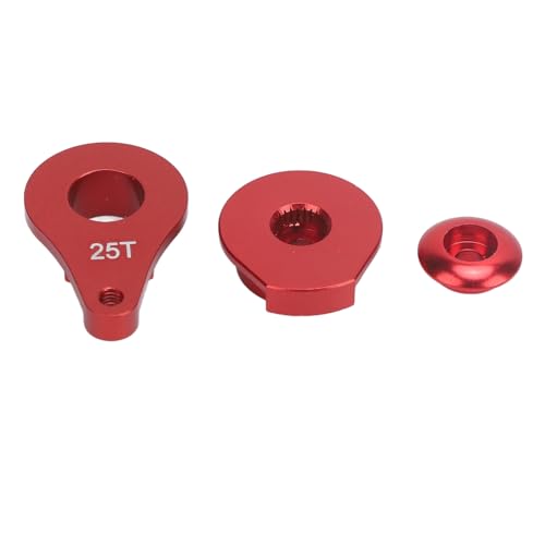Ghzste Einstellbare 25 -t -Servo -Arm -Aluminium -Legierungsteigerauto -Lenkerarm für 1/10 RC -Autospielzeug (Rot) von Ghzste