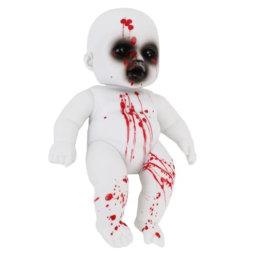 Ghzste Ghost Babypuppenfiguren Halloween Gruselige Harz Horror Doll Dekoration Urlaubswand Pendellhaus Schreckliche Requisite Bar Hof Hanging Orament von Ghzste