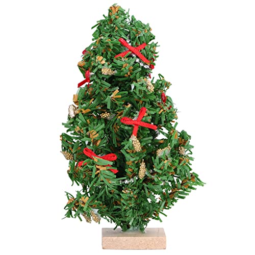 Ghzste Mini-Tisch-Weihnachtsbaum Im Maßstab 1:12, Lebensechte 4,7-Zoll-Puppenhaus-Weihnachtsdekoration von Ghzste