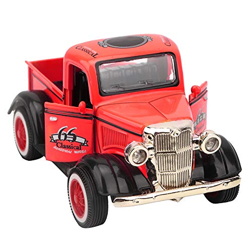Ghzste Pickup-Spielzeug-Truck-Modellauto für 3-, 4-, 5-, 6- und 7-jährige Jungens, Legierung, Zurückziehauto, Spielzeug-Pickup-Truck-Modell, Druckguss-Spielzeug, Auto, Fahrzeugspielzeug (Rot) von Ghzste