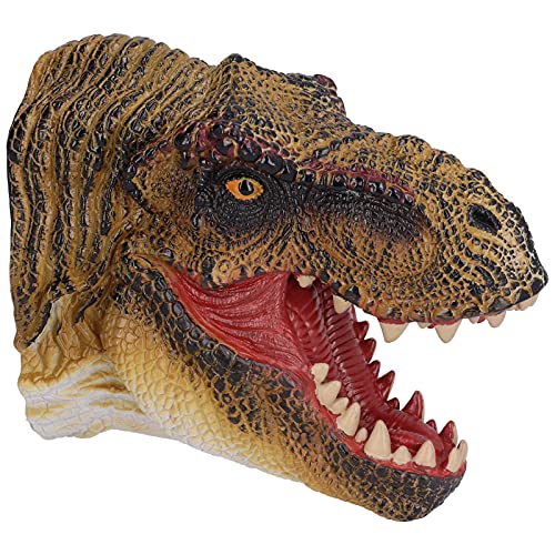 Ghzste Tyrannosaurus Handpuppe Dinosaurier Puppengummi Tragbares Haltbares Tragbares Handbemaltes Handwerk Dinosaurier Handpuppen für Jungens und Mädchen von Ghzste