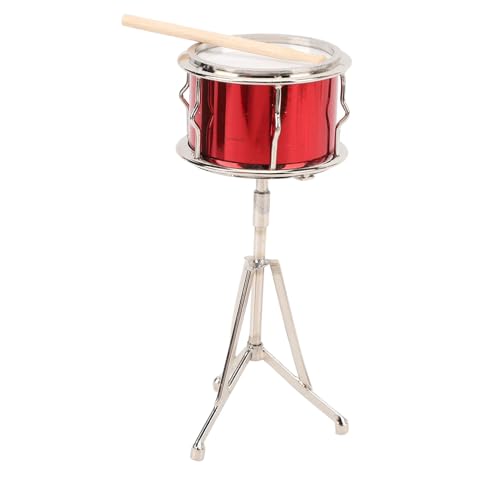Metal Basswood Miniature Model, Desktop Music Room Decor Tiny Model mit Drumstick, Ideales Kinderspielzeug für Rhythmus -Leidenschaft, Musikbegeisterte von Ghzste