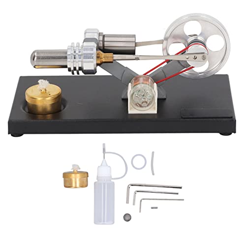 Mini -Generator Dual Stirling Motormodell Set Desktop Orament, DIY Science Demo Toy mit Butangas für Kinderprojekte, Physik und Klassenzimmerdemonstrationen von Ghzste
