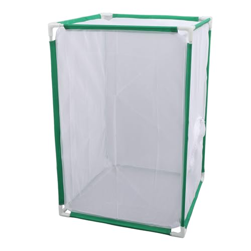 Outdoor Exploration Butterfly Habitat Gehege, Am Besten für die Beobachtung in Innenräumen, Pflanzenlandschaftsfaser -Röhrchen -Maschenkäfig 15.75x15.75x23.62in von Ghzste