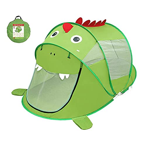 Play Tent for Toddlers, Indoor and Outdoor Castle, Portable Pop Up Play Teepee with Carry Bag, Dinosaur Themed Playhouse, Great Indoor Outdoor Gift for Kids von Ghzste