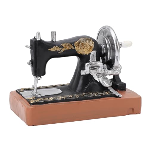 Premium Europäische Retro -Harz -Nähmaschine Ornament, Handgefertigte Mini -Figur für das Fenster in Home Office, Großartige Nähliebhaber, Antiquitätensammler Premium Europäische Retro -Harz -Nähmaschine Ornament, Handgefertigte Mini -Figur für das Fenster in Home Office, Großartige Nähliebhaber, Antiquitätensammler von Ghzste