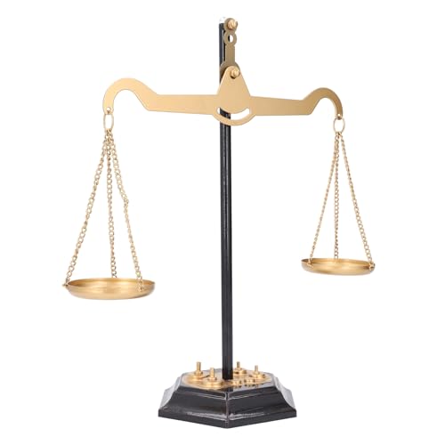 Retro Iron Desktop Balance Scale Dekor, Handgefertigtes Spielzeug- und Stress -Relief -Ornament für Zuhause, Vintage -Dekoration für Fenster, Eingangsbahnen oder Häuser von Ghzste