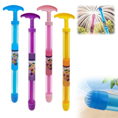 Pull-Out Feuerwerk Wasserpistole Spielzeug, 4 PCS Feuerwerk Stil Wasser Spray große Kapazität Hochdruck Splash Blaster für Kinder & Erwachsene (4 pcs) von GiHie