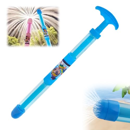 Pull-Out Feuerwerk Wasserpistole Spielzeug, Feuerwerk Stil Wasser Spray große Kapazität Hochdruck Splash Blaster für Kinder & Erwachsene (Blue) von GiHie