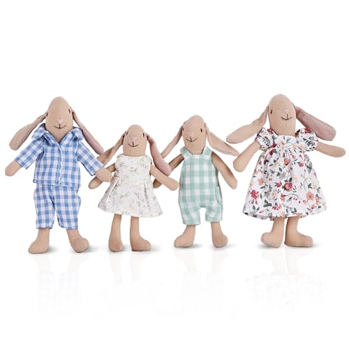 Giant bean Bunny Spielzeuge für Kinder, 4 teiliges Hasenfamilien Set, geeignet für Kleinkinder, Jungen und Mädchen, Puppenhaus Figuren Giant bean Bunny Spielzeuge für Kinder, 4 teiliges Hasenfamilien Set, geeignet für Kleinkinder, Jungen und Mädchen, Puppenhaus Figuren von Giant bean