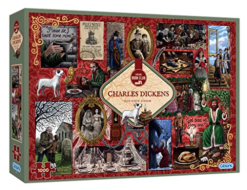 Puzzle von Gibsons – 1000 Book Club: Charles Dickens – 1000 Teile Puzzles für Kinder und Erwachsene – ab 12 Jahren von Gibsons