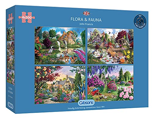 Gibsons G5025 4 x 500 Teile Puzzle, Mehrfarbig von Gibsons