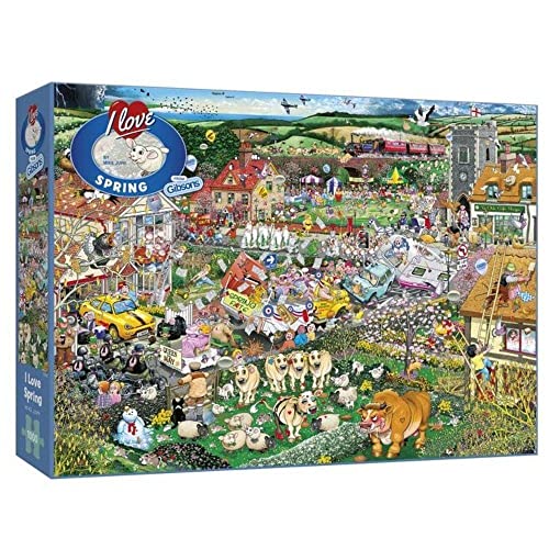 Gibsons G7021 I Love Spring Puzzle (1000 Teile), Mehrfarbig, Einheitsgröße von Gibsons