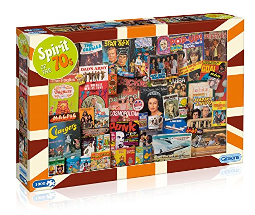 Gibsons G7083 Spirit of The 70s Puzzle mit Berühmtheiten der 70er Jahre, 1000 Teile von Gibsons