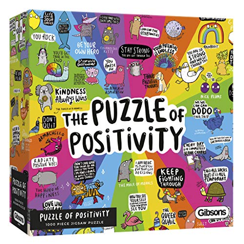 Gibsons GIBG6608 Puzzle der Positivität (1000pc), verschieden von Gibsons