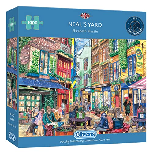 Neal's Yard 1000 Teile Puzzle für Erwachsene | London Puzzle | Nachhaltiges Puzzle für Erwachsene | Gibsons Spiele von Gibsons