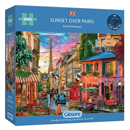 Gibsons Puzzle 1000 pièces : Coucher de Soleil sur Paris von Gibsons