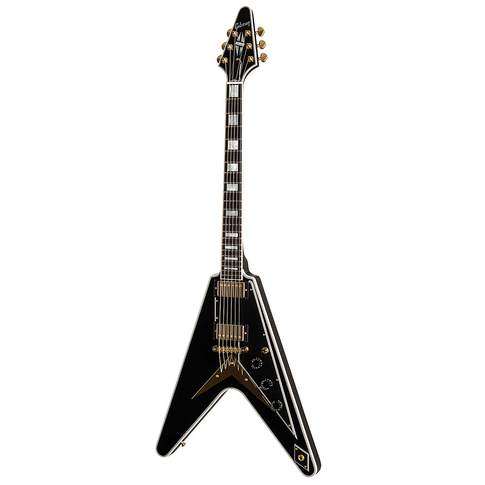 Gibson Custom Shop Flying V Custom Ebony E-Gitarre Gibson Custom Shop Flying V Custom Ebony E-Gitarre von Gibson