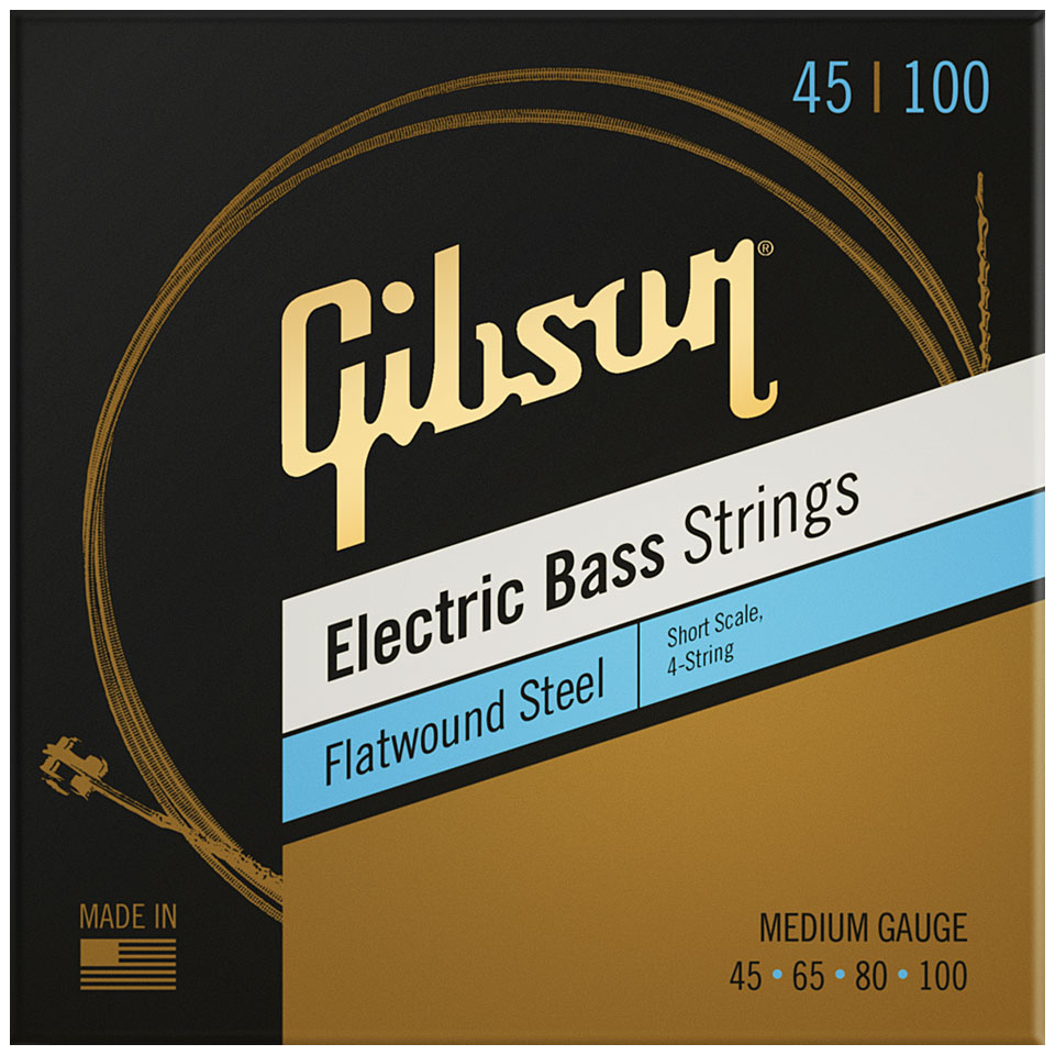 Gibson FWSSM 045-100 Short Scale Flatwound Saiten E-Bass von Gibson