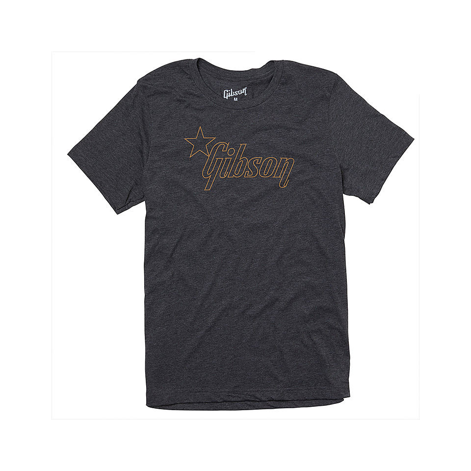 Gibson Star Logo Charcoal. XS T-Shirt von Gibson