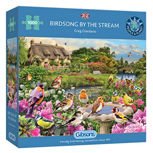 Puzzle von Gibsons – 1000 Vogelgesong von The Stream – 1000 Teile Puzzles für Kinder und Erwachsene – ab 12 Jahren von Gibsons