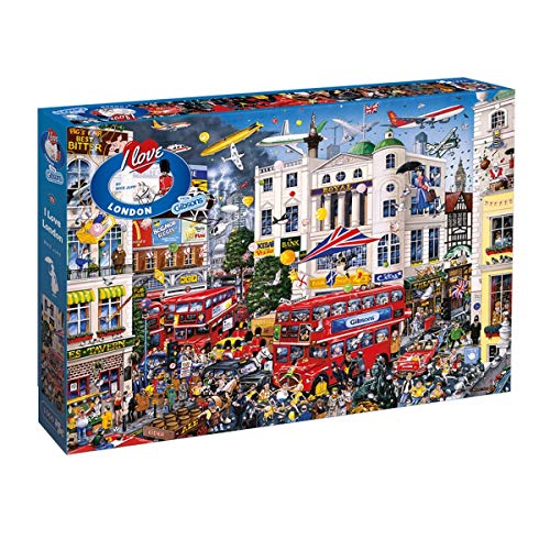 Gibsons „I Love London“ Puzzle, 1000 Teile. von Gibsons