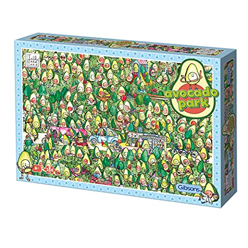 Gibsons White Logo Collection Kinder Avocado Park 250 extra großes Puzzleteil von Gibsons