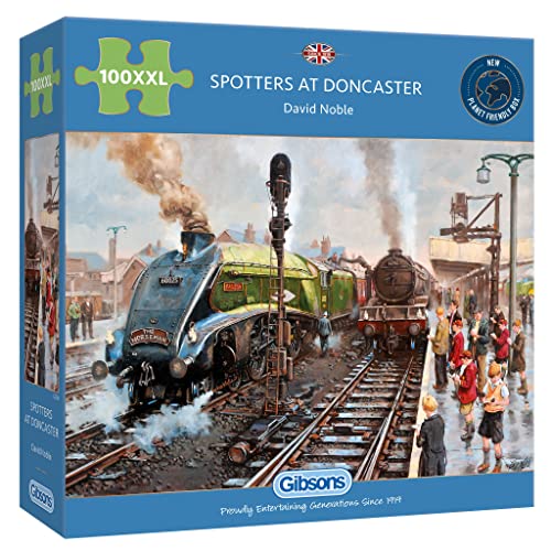 Gibsons Spotters at Doncaster Jigsaw Puzzle (100 XXL Pieces) von Gibsons